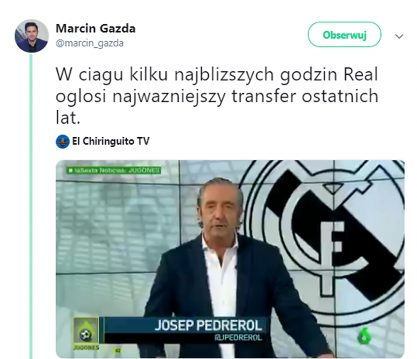 ''El Chiringuito'': Real w ciągu najbliższych godzin OGŁOSI najważniejszy transfer od lat!